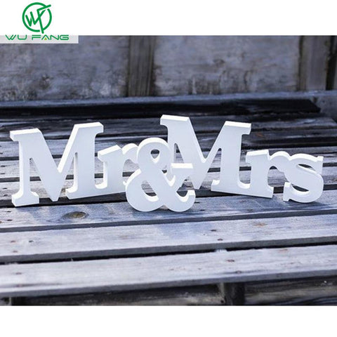 Mr & Mrs Wedding Sign Letters