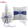 Wedding Ring Pillow Flower Basket with Satin Ribbon Bow